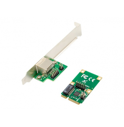 Karta sieciowa Digitus DN-10133 Gigabit Ethernet mini PCI Express Card single lane low profile bracket Realtek chipset