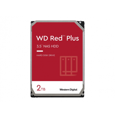 Dysk serwerowy WD Red Plus 2TB SATA 6Gb/s 3.5 Rpm5400 128MB 