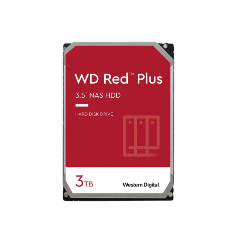 Dysk serwerowy WD Red Plus 3TB SATA 6Gb/s 3.5 Rpm5400 128MB