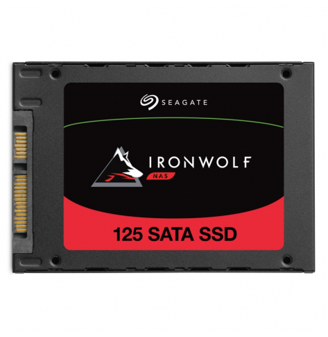 Dysk serwerowy Seagate IronWolf 125 SSD 500GB SATA 6Gb/s 2.5 height 7mm 3D TLC 24x7 BLK