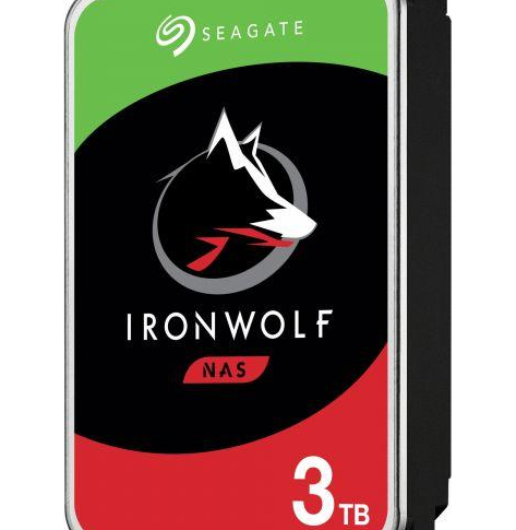 Dysk serwerowy Seagate NAS HDD 3TB IronWolf 5900rpm 6Gb/s SATA 64MB cache 3.5 24x7 for NAS and RAID rackmount systemes BLK single pack