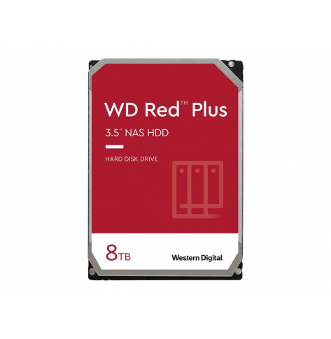 Dysk serwerowy WD Red Plus 8TB SATA 6Gb/s 3.5 256MB cache 7200Rpm Internal HDD Bulk