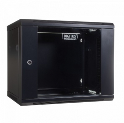 Szafa serwerowa DIGITUS 19" 9U 501 600x450mm drzwi szklane czarna niezmontowana