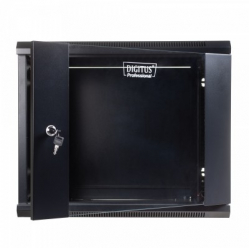 Szafa serwerowa DIGITUS 19" 9U 501 600x450mm drzwi szklane czarna niezmontowana
