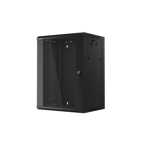 Szafa serwerowa LANBERG 19inch wall-mounted rack 15U/570x450 demounted fast assembling flat pack black
