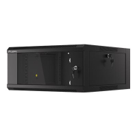 Szafa serwerowa Lanberg 19inch wall-mounted rack 4U/570x600 demounted fast assembling flat pack black