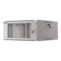 Szafa serwerowa Lanberg 19inch wall-mounted rack 4U/570x600 demounted fast assembling flat pack grey