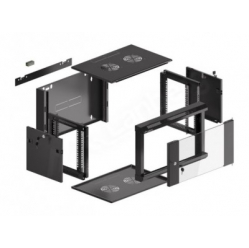 Szafa serwerowa Lanberg RACK wisząca 19cali 9U 570x600 czarna