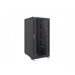 Szafa serwerowa Lanberg stojaca 19 cali 27U 800x1000mm czarna (drzwi szklane LCD) 