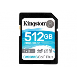 Karta pamięci Kingston 512GB SDXC Canvas Go Plus 170R C10 UHS-I U3 V30