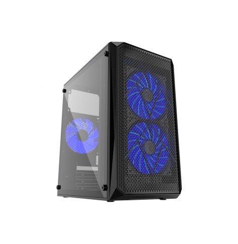 Obudowa GEMBIRD CCC-FORNAX-970B Gaming design PC case 3 x 12 cm fans blue