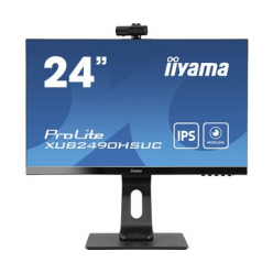 Monitor Iiyama XUB2490HSUC-B1 24 IPS FHD Webcam Pivot 5ms 250 cd/m2 głośniki HDMI DP USB2.0 port