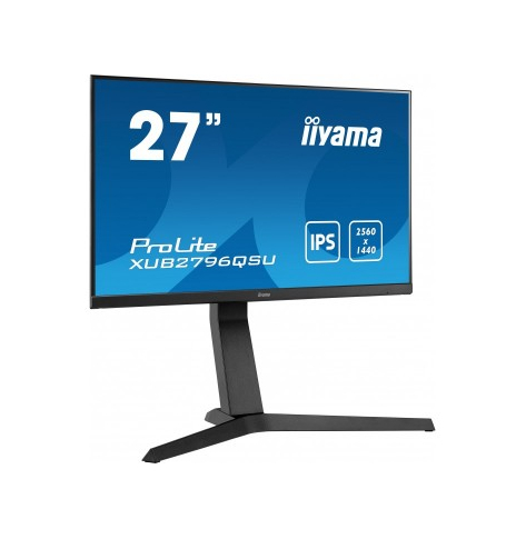 Monitor IIYAMA XUB2796QSU-B1 27 IPS WQHD 5ms 75Hz 250cd/m2 HDMI DP głośniki USBx2