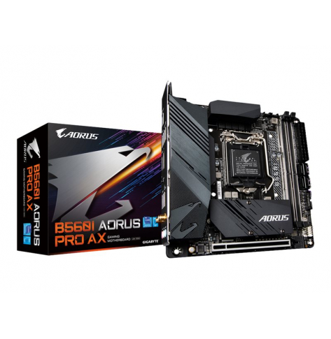 Płyta główna Gigabyte B560I AORUS PRO AX LGA 1200 DDR4 4xSATA 3xM.2 mini ITX MB