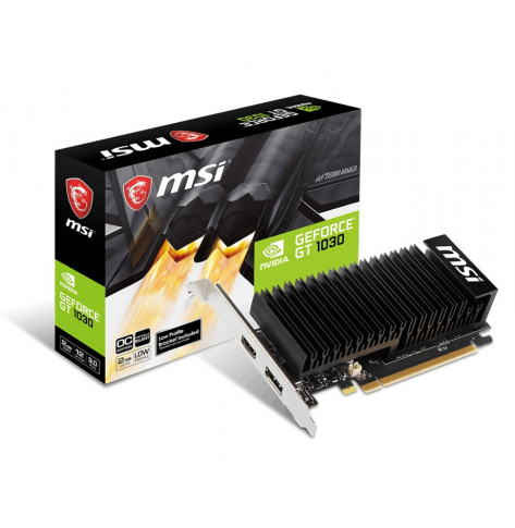 Karta graficzna MSI GT 1030 2GHD4 LP OC MSI GeForce GT 1030 2GHD4 LP OC, 2GB, DP/HDMI/LP/