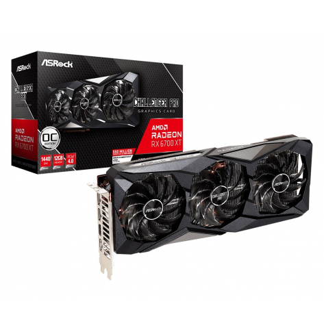 Karta graficzna ASRock Radeon RX 6700 XT 12GB GDDR6 3xDP HDMI