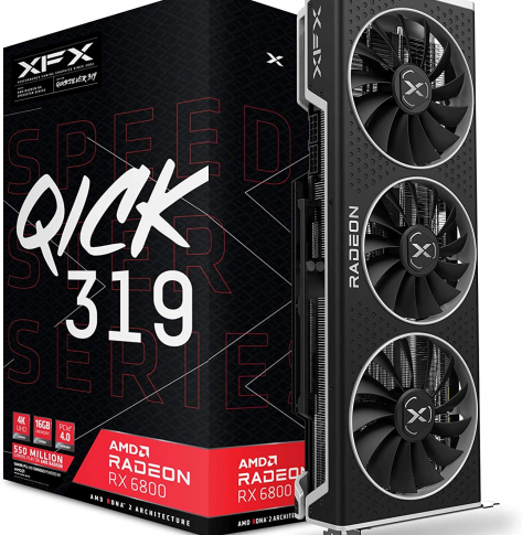 Karta graficzna XFX QICK 319 AMD Radeon RX 6800 Gaming Graphics 16GB GDDR6 HDMI 3xDP