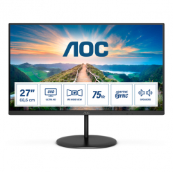 monitor AOC U27V4EA 27 3 sides frameless IPS monitor UHD HDMI DisplayPort