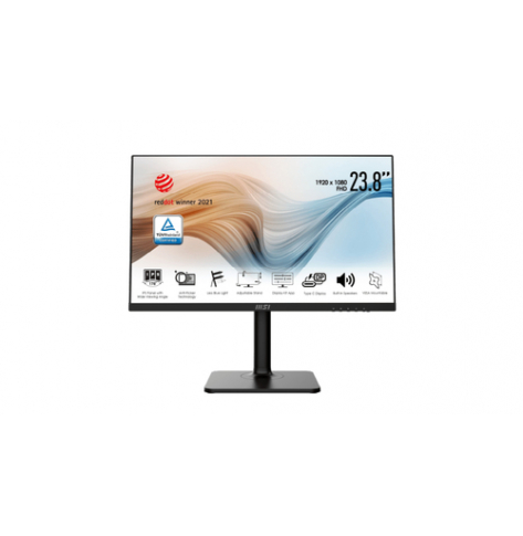 Monitor MSI Modern MD241P 24 monitor resolution 75hz IPS panel HDMI USB-C