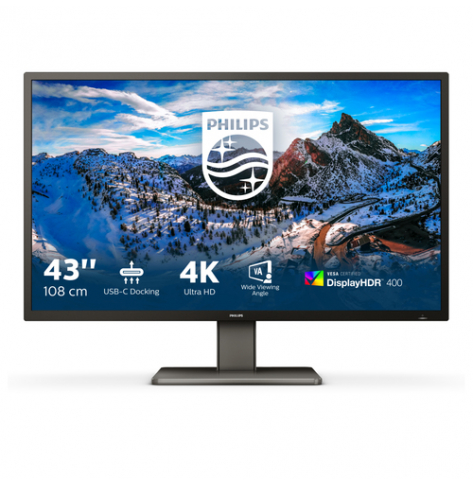 Monitor PHILIPS 439P1/00 42.51 VA 60Hz HDMI DP USBC USB 