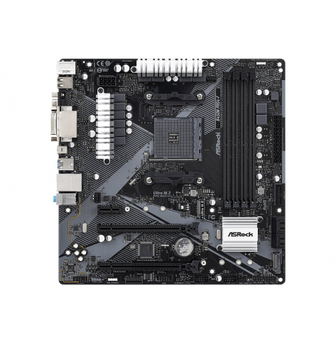 Płyta główna ASROCK B450M PRO4-F R2.0 AM4 4xDDR4 4xSATA 2xM.2 mATX MB