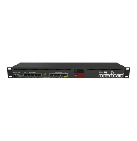 Router MIKROTIK RB2011UiAS-RM 5x RJ45 100Mb/s 5x RJ45 1000Mb/s 1x SFP 1x USB LCD