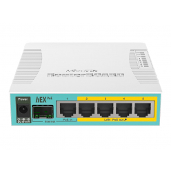Router MIKROTIK BOARD hEX PoE with 800MHz CPU 128MB RAM 5x Gigabit LAN