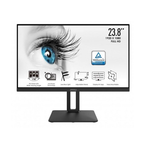 Monitor MSI PRO MP242P 23.8 IPS FHD 60Hz 1000:1 250cd/m2 5ms D-SUB DVI HDMI Pivot (P)