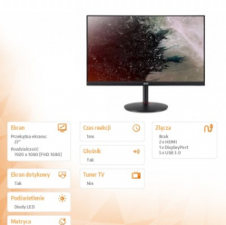 Monitor Acer 27 cali Nitro XV272Pbm iiprzx 