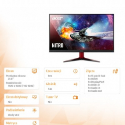 Monitor Acer Nitro 23.8" VG242YPbmiipx