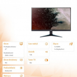 Monitor Acer 27 Nitro VG270Ubmiipx
