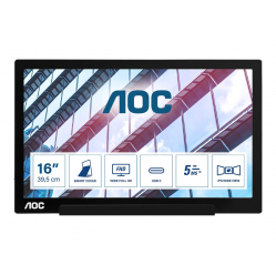 Monitor AOC I1601P 15.6 FHD IPS 60Hz 5ms 220cd/m2 USB-C/Display Link