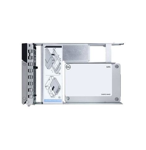 Dysk serwerowy DELL 960GB SSD SATA Read Intensive 6Gbps 512e 2.5in w 3.5in HYB CARR Drive CUS Kit 14/15 gen RACK