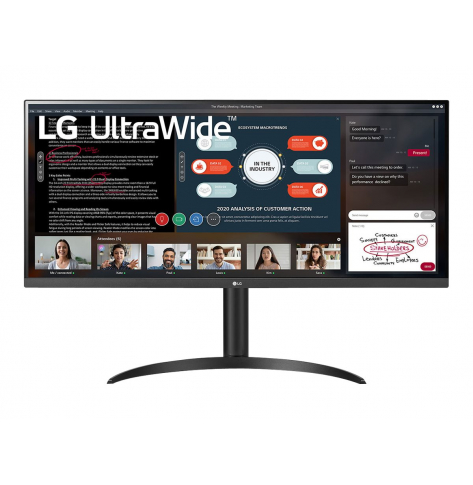 Monitor LG 34WP550-B 34 IPS HDR10 21:9 2560x1080 250cd/m2 75hz 1000:1 5ms 178/178 Anti glare 3H x2HDMI Headphone Out sRGB over 95