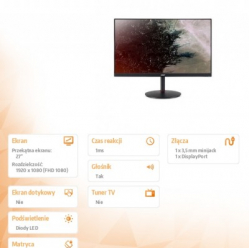 Monitor Acer 27 cali Nitro XV272Xbmiiprx