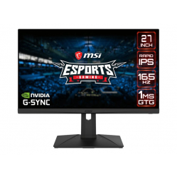 Monitor MSI Optix G273QPF 27 Rapid IPS WQHD 165Hz 300cd/m2 1ms 2xHDMI DP PIVOT