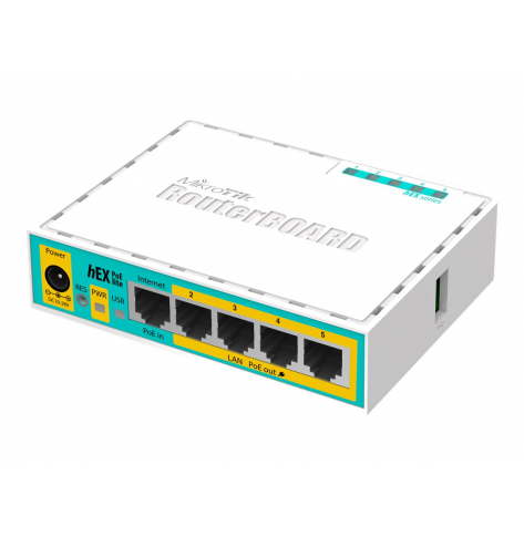 Router MIKROTIK RB750UPr2 hEX PoE lite 5x RJ45 100Mb/s 1x USB
