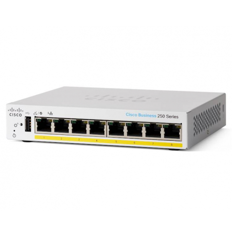 Switch Smart Cisco Business Switching CBS250 8-portów 10/100/1000 (PoE+)