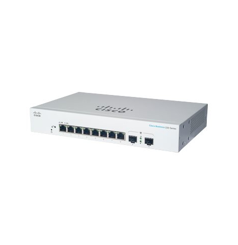 Switch smart Cisco Business CBS220-8T-E-2G-EU 8-portów Gigabit 2 porty 1G SFP uplink external