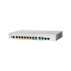 Switch zarządzalny Cisco CBS350 6 portów 10/100/1000 (PoE+) 2 porty 2.5GBase-T (PoE+) 2 porty combo 10 Gigabit SFP+/RJ-45