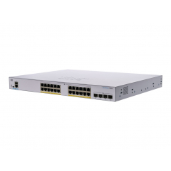 Switch zarządzalny Cisco CBS350 24 porty 10/100/1000 (PoE+) 4 porty 10 Gigabit SFP+