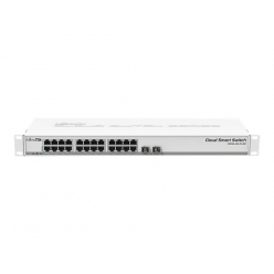 Switch MIKROTIK Cloud Smart 326-24G-2S+RM with 24 x Gigabit Ethernet ports 2x