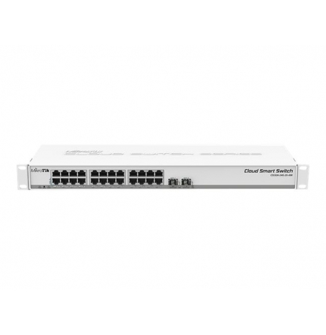 Switch MIKROTIK Cloud Smart 326-24G-2S+RM with 24 x Gigabit Ethernet ports 2x