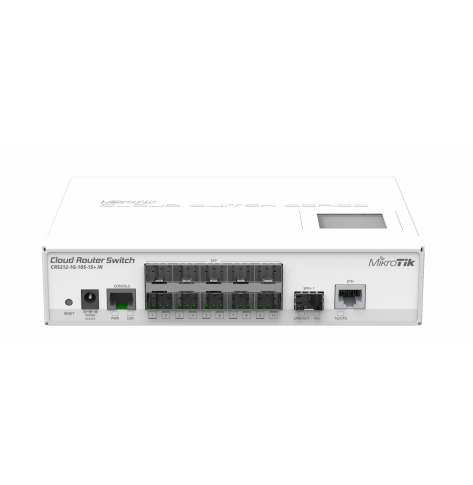 Switch MIKROTIK CRS212-1G-10S-1S+IN 1x RJ45 1000Mb/s 1x SFP+ 10x SFP