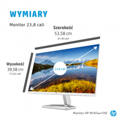 Monitor HP M24fwa 23.8 IPS FHD 3D-Sub HDMI 2Y