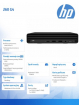 Komputer HP Inc. Desktop MiniPC 260DM G4 i3-10110U 256/8GB/W10P 23G84EA 