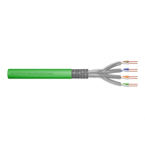 DIGITUS DK-1843-VH-1 CAT 8.2 S-FTP install. cable 2000MHz AWG 22/1 Dca 100m ring simplex green