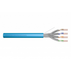 DIGITUS Installation cable cat.6A U/FTP Dca solid wire AWG 23/1 LSOH 100m blue foiled