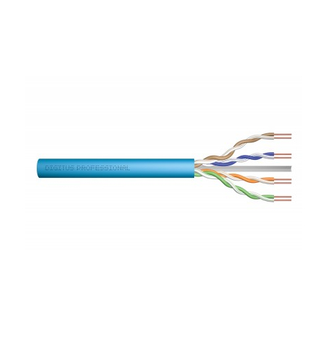 DIGITUS Installation cable cat.6A U/UTP Dca solid wire AWG 23/1 LSOH 100m violet foiled