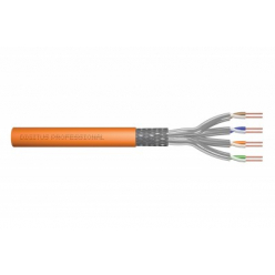 DIGITUS Installation cable cat.7 S/FTP Dca solid wire AWG 23/1 LSOH 50m orange foiled